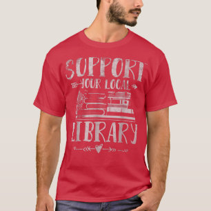 Camiseta Oferecer Suporte ao Livro de Bibliotecas de Profes