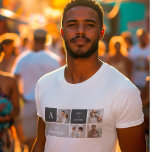 Camiseta Oferta da Melhor Família de Fotos e Cinzas do Mode<br><div class="desc">Oferta da Melhor Família de Fotos e Cinzas do Moden 3Collage</div>
