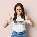 Camiseta Oferta da Melhor Família de Fotos e Cinzas do Mode<br><div class="desc">Oferta da Melhor Família de Fotos e Cinzas do Moden 3Collage</div>