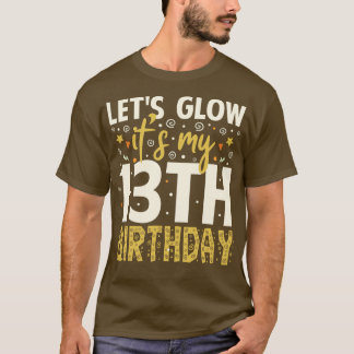 Camiseta Oferta de Aniversário para 13 de Festa Brilhante