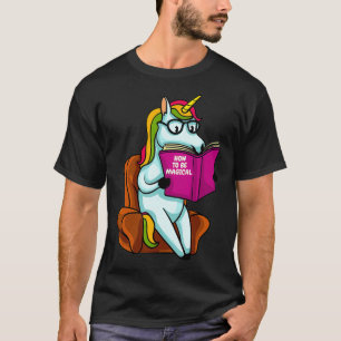 Camiseta Oferta De Bibliotecário Do Unicórnio Para Um Liv