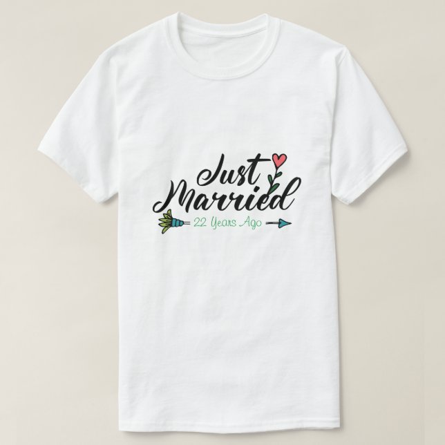 Camiseta Oferta de Casal de Aniversário Personalizado de RD (Frente do Design)