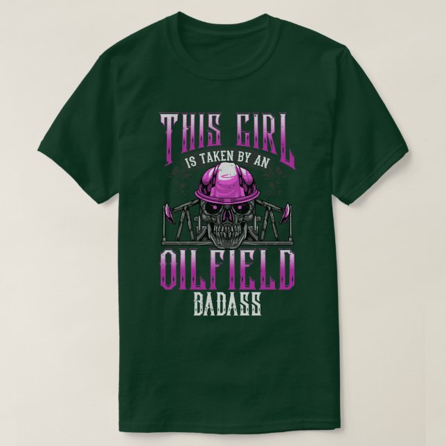 Camiseta Oferta de Drill de Óleo para Namorada de Esposa do (Frente do Design)