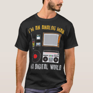 Camiseta Oferta De Engenheiro De Áudio Im Um Homem Analóg