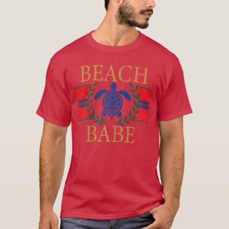 Camiseta Oferta de férias de verão costeiro de tartaruga-do