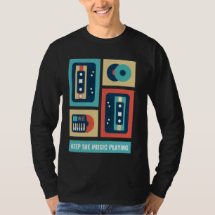 Camiseta Oferta de fita cassete Hip Hop da Música Vintage d