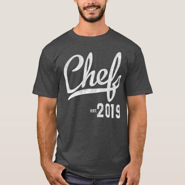 Camiseta Oferta de Graduação de Chef na Escola Culinária (Frente)