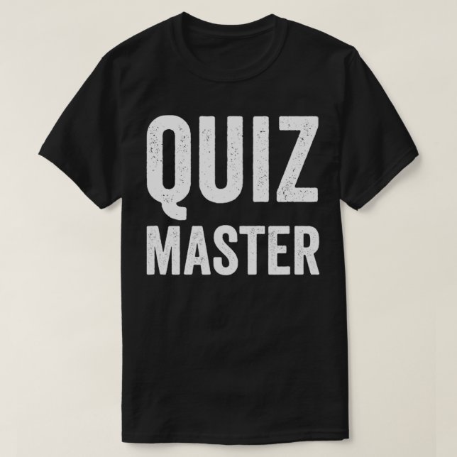 Camiseta Oferta de Host do Quiz Master Trivia Night Game Sh (Frente do Design)