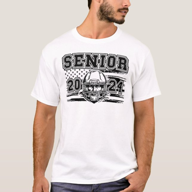 Camiseta Oferta de Mais velho de futebol para graduação em  (Frente)