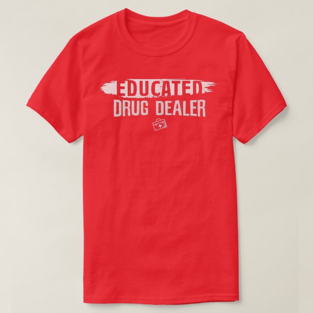 Camiseta Oferta De Medicamento Educado Para Farmacêutico 1 (Frente do Design)