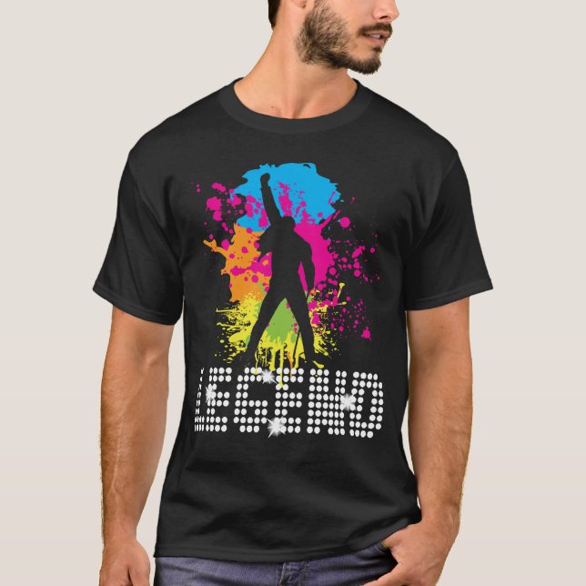 Camiseta Oferta de Música Rock Star Live Forever (Frente)