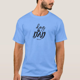 Camiseta Oferta de nome personalizado do Pai de cães