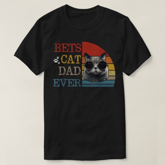 Camiseta Oferta De Pai De Gato Do Melhor Pai De Gato De Vin (Frente do Design)