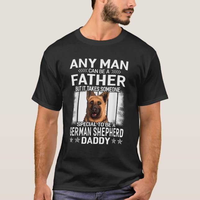 Camiseta Oferta De Pai De Pai De Cão german shepherd Para H (Frente)