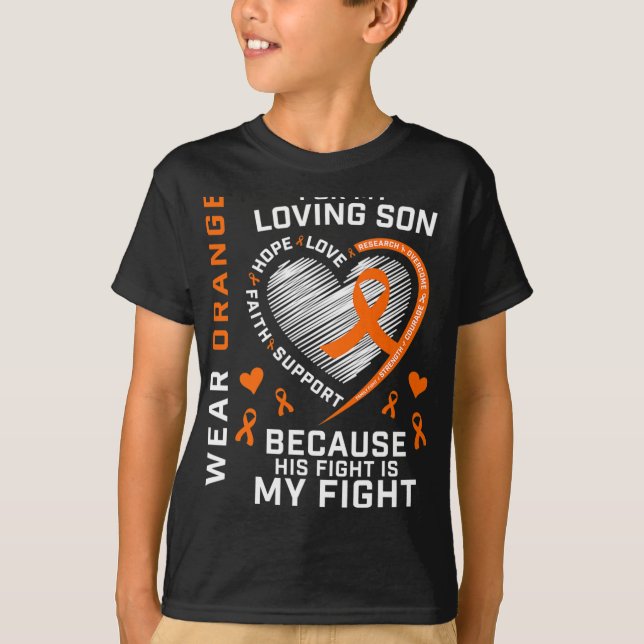 Camiseta Oferta de Roupa Orange Son esclerose múltipla (Frente)