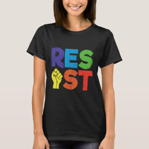 Camiseta Oferta De Suporte Da Comunidade Lgbt De Gay resist