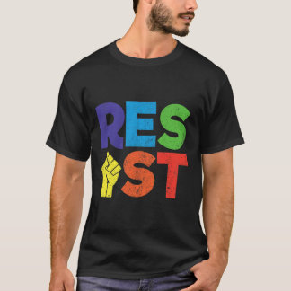 Camiseta Oferta De Suporte Da Comunidade Lgbt De Gay resist
