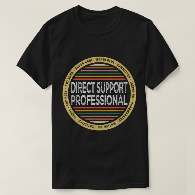Camiseta Oferta de suporte direto Profissão engraçada profi (Frente do Design)