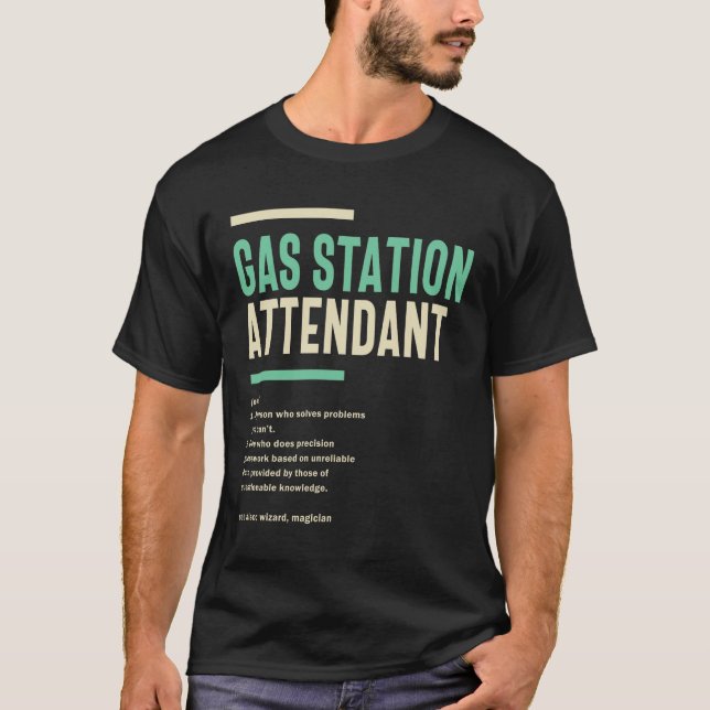 Camiseta Oferta de Título de Trabalho de Atendedor de Estaç (Frente)