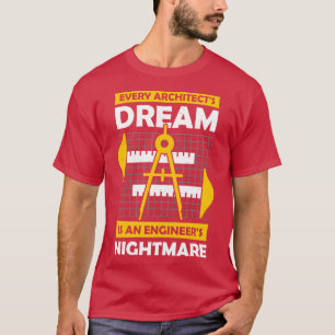 Camiseta Oferta do arquiteto da profissão de arquitetura