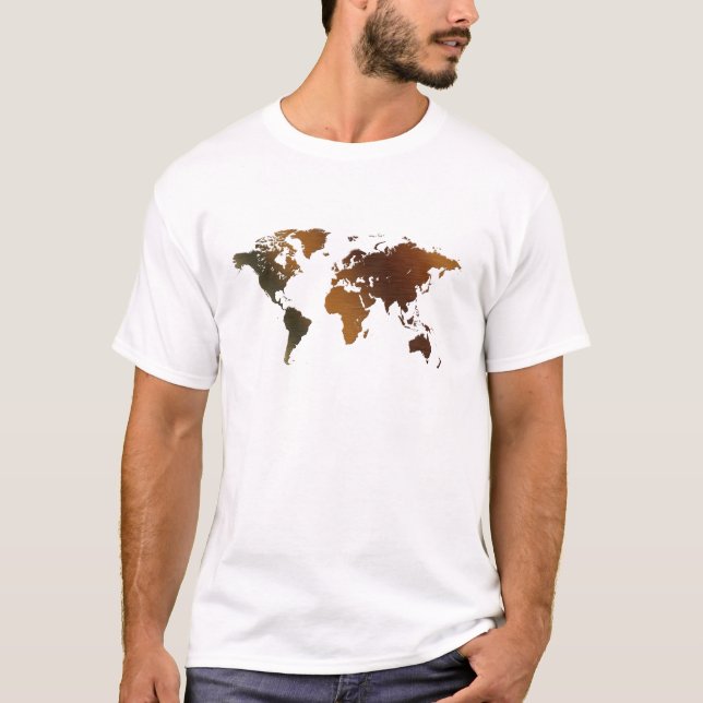 Camiseta Oferta do Designer de Mapa do Velho Mundo (Frente)