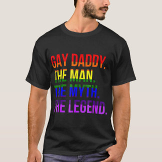 Camiseta Oferta do Dia de os pais Pai LGBT Pride gay