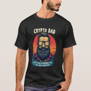 Camiseta Oferta Engraçada de Pai Crypto para o Blockchain L