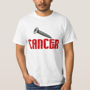 Camiseta OFERTA ESPECIAL do cancer $12,95 do parafuso