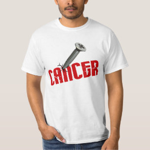Camiseta OFERTA ESPECIAL do cancer $12,95 do parafuso