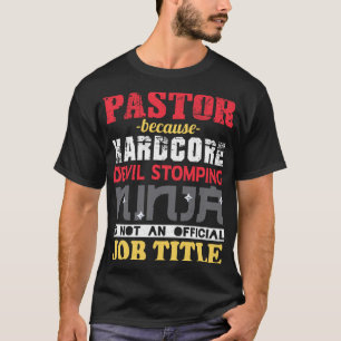 Camiseta Oferta Funny PASTOR de Título de Cargo
