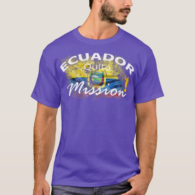 Camiseta Oferta Missionária da Missão LDS do Equador Quito  (Frente)