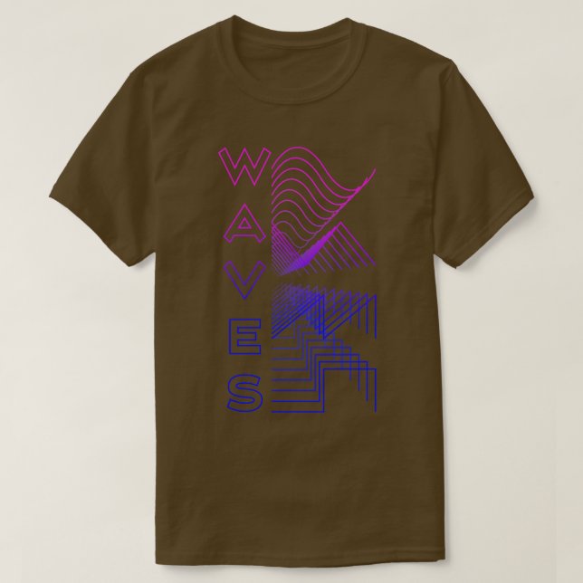 Camiseta Oferta modular de Design de áudio digital de onda (Frente do Design)