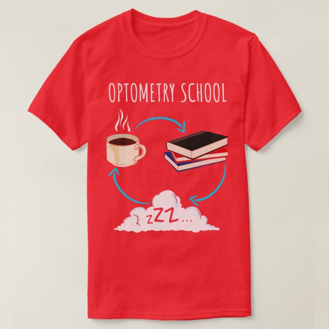 Camiseta Oferta Optometria de Optometria para Estudantes Fu (Frente do Design)