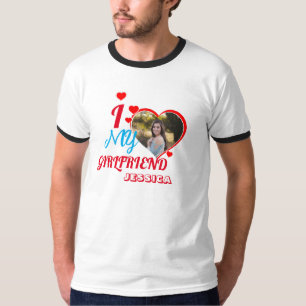 Camiseta Oferta personalizada de fotos: "Eu amo minha Namor