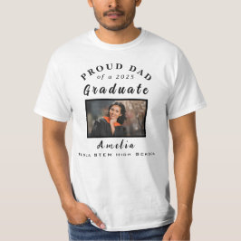 Camiseta Oferta Personalizada de Graduação do Pai 2025