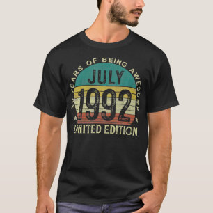 Camiseta Ofertas com 30 anos Julho de 1992 Edição Limitada