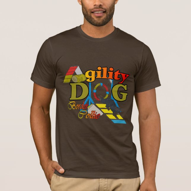 Camiseta Ofertas de Agilidade de Collie de Borda (Frente)