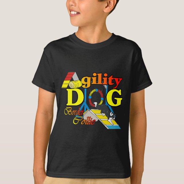 Camiseta Ofertas de Agilidade de Collie de Borda (Frente)