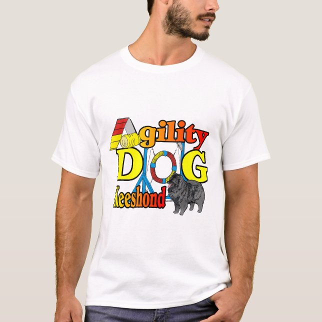 Camiseta Ofertas de agilidade de Keeshond (Frente)