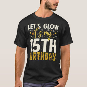Camiseta Ofertas de Aniversário para 15 de Festa Brilhante