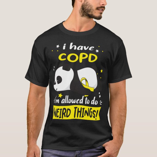 Camiseta Ofertas de conscientização da COPD de suporte (Frente)