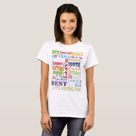 Camiseta Ofertas de Festa de aniversário 100 Únicas E Espec