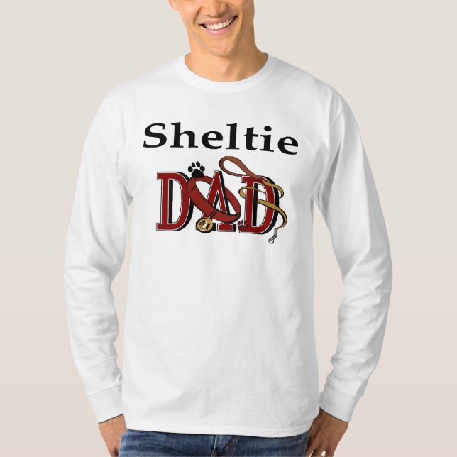 Camiseta Ofertas de Pai de Sheltie (Frente)
