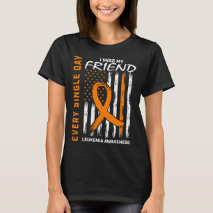 Camiseta Ofertas de simpatia pela perda da amizade Leucemia