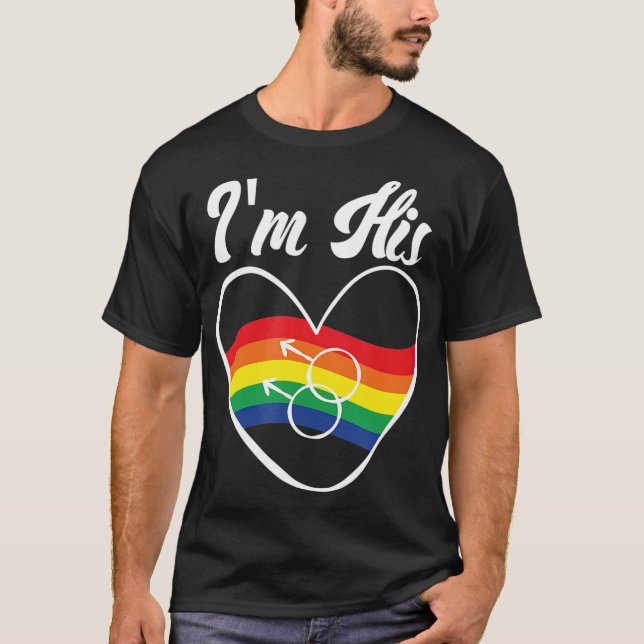 Camiseta Ofertas Do Casal gay Correspondentes Ao LGB Im Seu (Frente)