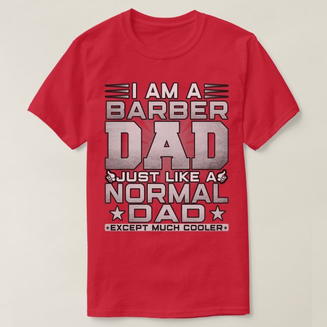 Camiseta Ofertas do Pai Barber Engraçado Presente Barber Fa (Frente do Design)