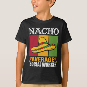 Camiseta Ofertas Médias de Empregados Sociais Funny Nacho