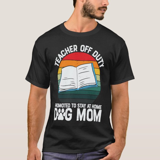 Camiseta Off Duty Teacher School Grade Work  Graphic Plus S (Frente)