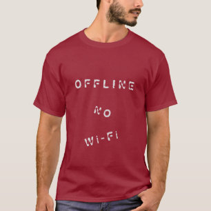 Camiseta Off-line - Sem Wi-Fi - Personalizável -