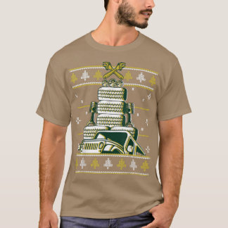 Camiseta Off Road 44 Oversize Tire Vehicle Ugly Christmas S